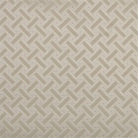 Designer Fabrics 54 in. Wide Gold- White- Red And Green- Lattice Brocade Upholstery Fabric D135